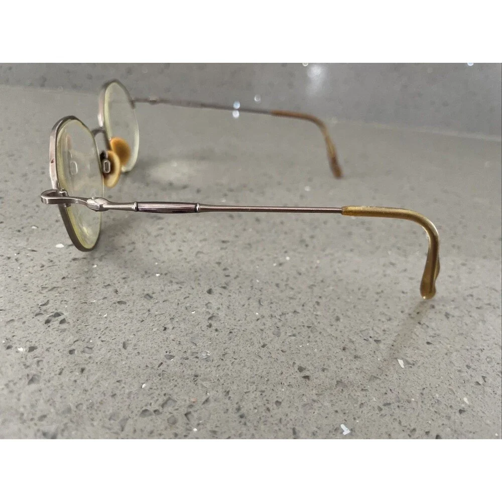 Yves Cogan Y112 ABR 52-19-135 Gold Eyeglasses Frames ONLY bronze full rim